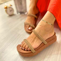 Birken Feminina Sandalia Papete Com Brilho