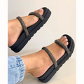 Birken Feminina Sandalia Papete Com Brilho